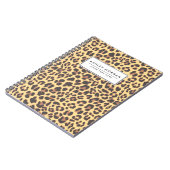 Leopard-Druck-Tierhaut-Muster Notizblock (Linke Seite)