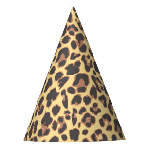Leopard-Druck-Tierhaut-Muster Partyhütchen
