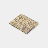 Leopard-Druck-Tierhaut-Muster Post-it Klebezettel (angewinkelt)