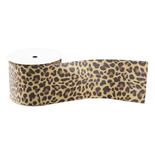 Leopard-Druck-Tierhaut-Muster Ripsband (Spule)