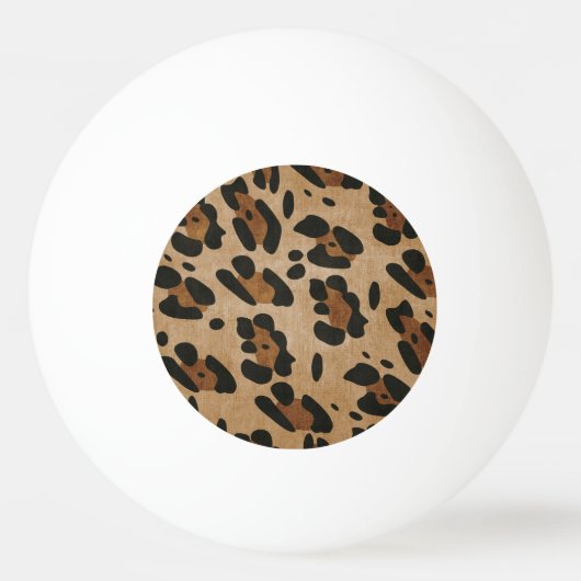 LEOPARD-DRUCK TISCHTENNISBALL (Rückseite)