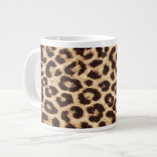 Leopard-Druck-Tunnel-bohrwagenTasse Jumbo-Tasse
