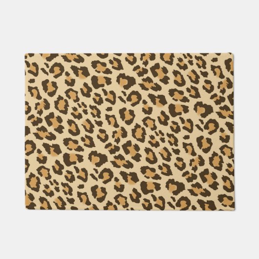 Leopard-Druck-Tür-Matte Fußmatte (Vorderseite)