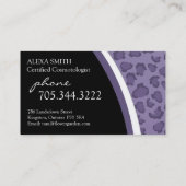 Leopard-Druck:: Visitenkarte (Rückseite)