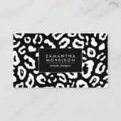 Leopard-Druck Visitenkarte (Vorderseite)