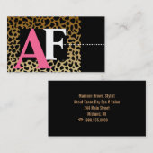 Leopard-Druck-Visitenkarten Visitenkarte (Vorne/Hinten)