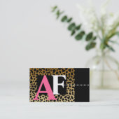 Leopard-Druck-Visitenkarten Visitenkarte (Stehend Vorderseite)