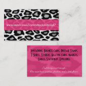 Leopard-Druck-Visitenkarten Visitenkarte (Vorne/Hinten)