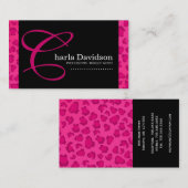 Leopard-Druck-Visitenkarten Visitenkarte (Vorne/Hinten)