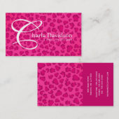 Leopard-Druck-Visitenkarten Visitenkarte (Vorne/Hinten)