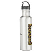 Leopard-Druck-Wasser-Flasche Trinkflasche (Rückseite)