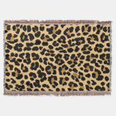 Leopard-Druck-Wurfs-Decke Decke (Vorderseite)