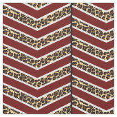 Leopard-Druck-Zickzack Gewebe Stoff (Nahaufnahme)