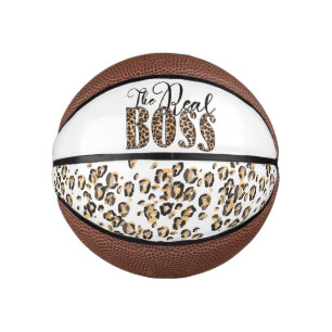 Leopard drucken den echten Boss Mini Basketball