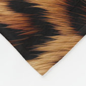 Leopard Druckfett Fleecedecke (Ecke)