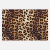 Leopard Druckfett Geschenkpapier Set (Vorderseite)