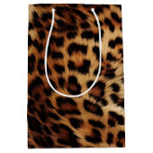 Leopard Druckfett Mittlere Geschenktüte (Vorderseite)
