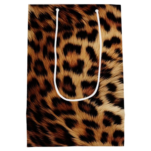 Leopard Druckfett Mittlere Geschenktüte (Rückseite)