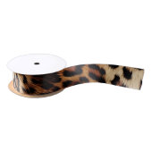 Leopard Druckfett Satinband (Spule)