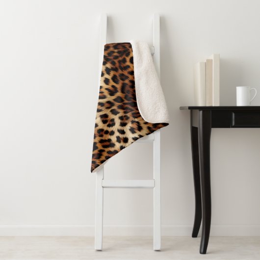 Leopard Druckfett Sherpadecke (Beispiel)