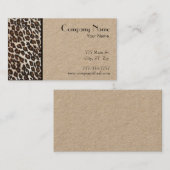 Leopard-Druckgrenze Visitenkarte (Vorne/Hinten)