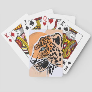 Leopard-Druckkarten - Fettformatierung - Großkassd Spielkarten