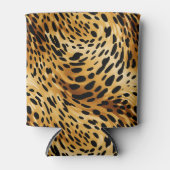 Leopard-Druckknopf färben Dosenkühler (Vorderseite)