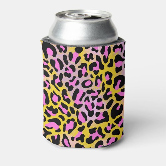 Leopard-Druckknopf färben Dosenkühler (Kanne Rückseite)