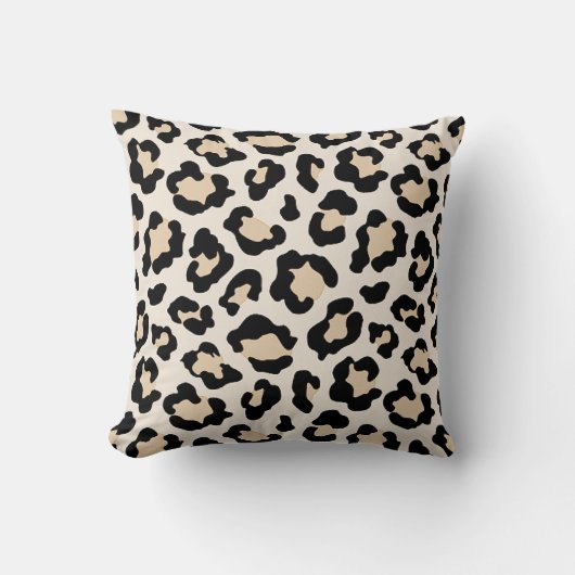 Leopard-Drucklavene Kissen (Vorderseite)