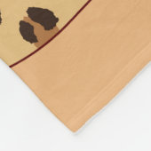 Leopard Drucklippen nahtlos Muster, Geparden Lippe Fleecedecke (Ecke)