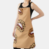 Leopard Drucklippen nahtlos Muster, Geparden Lippe Schürze (InSitu)