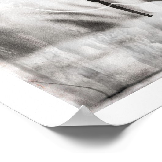 leopard druckmaschinengestempeltes Poster (Ecke)