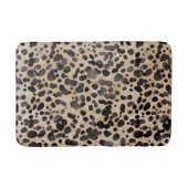 Leopard Druckmatte. Badematte (Vorderseite)