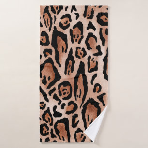 Leopard-Druckmuster Badehandtuch