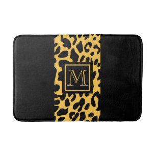 Leopard-Druckmuster Badematte