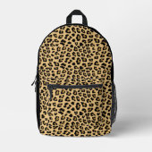 Leopard-Druckmuster Bedruckter Rucksack (Vorderseite)