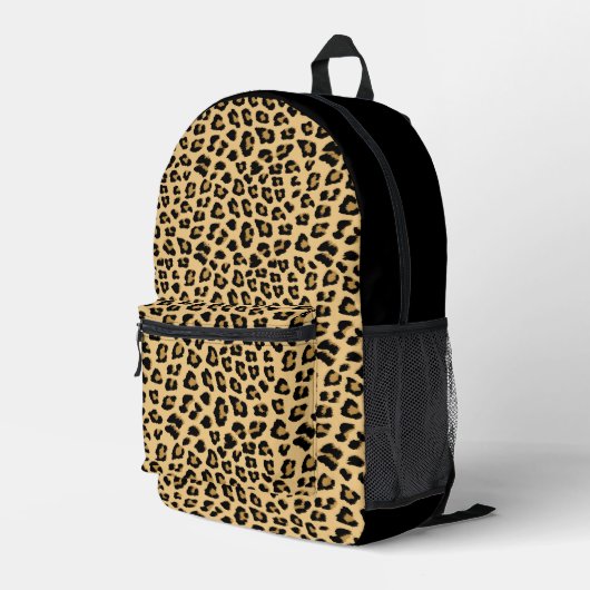 Leopard-Druckmuster Bedruckter Rucksack (Rückseitige Ecke Rechts)
