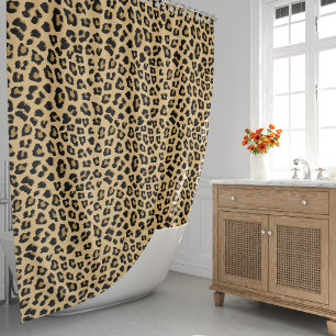 Leopard-Druckmuster Duschvorhang