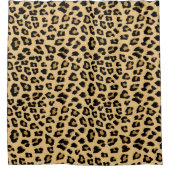Leopard-Druckmuster Duschvorhang (Vorderseite)