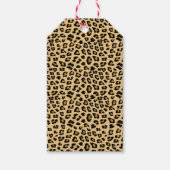 Leopard-Druckmuster Geschenkanhänger (Vorderseite)