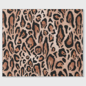 Leopard-Druckmuster Geschenkpapier (Flach)