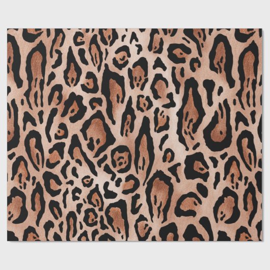 Leopard-Druckmuster Geschenkpapier (Flach)