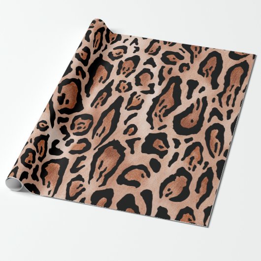 Leopard-Druckmuster Geschenkpapier (Ungerollt)