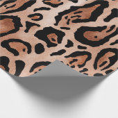 Leopard-Druckmuster Geschenkpapier (Ecke)