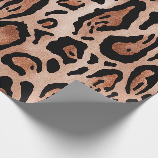 Leopard-Druckmuster Geschenkpapier (Ecke)