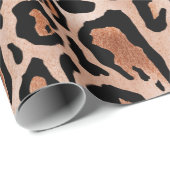 Leopard-Druckmuster Geschenkpapier (Rolleneckpunkt)