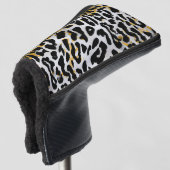 Leopard-Druckmuster Golf Headcover (3/4 Vorderseite)