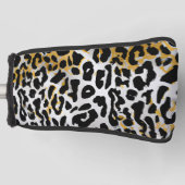 Leopard-Druckmuster Golf Headcover (Vorderseite)