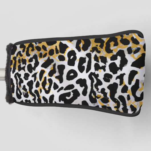 Leopard-Druckmuster Golf Headcover (Vorderseite)