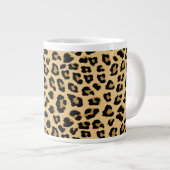 Leopard-Druckmuster Jumbo-Tasse (Vorderseite Rechts)